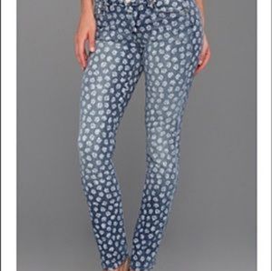 Paige Skyline Ankle Peg White Rose Wash Jeans 26